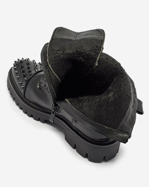 Чорні жіночі ботфорти на шпильках Edyias - Взуття