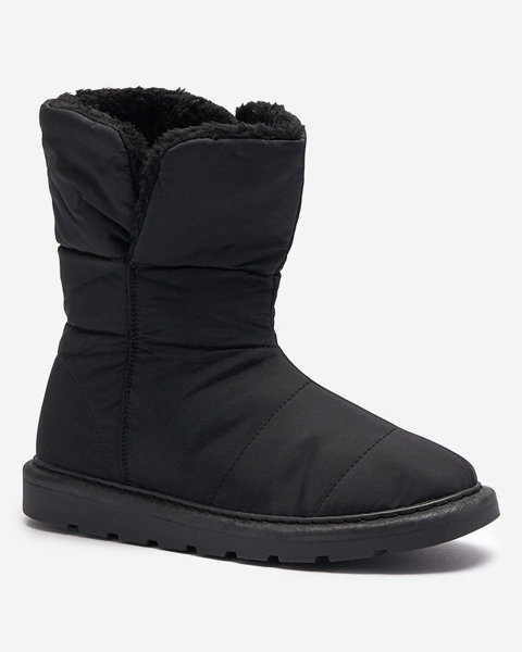 Чорні жіночі черевики а-ля снігоступи Kalioli-Footwear