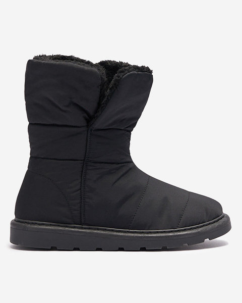 Чорні жіночі черевики а-ля снігоступи Kalioli-Footwear
