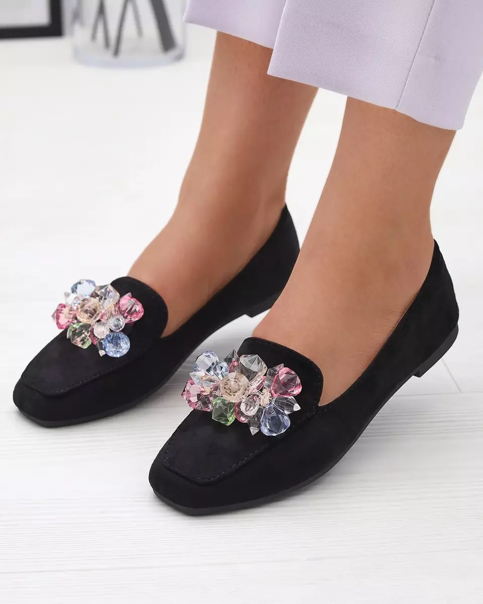 Чорні жіночі мокасини з екозамші Gepossa- Footwear