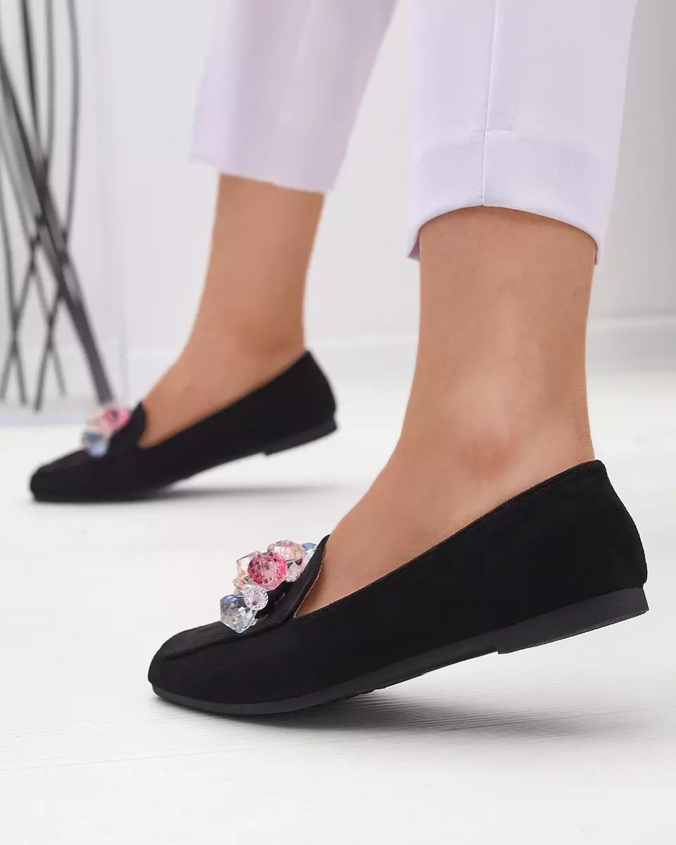 Чорні жіночі мокасини з екозамші Gepossa- Footwear