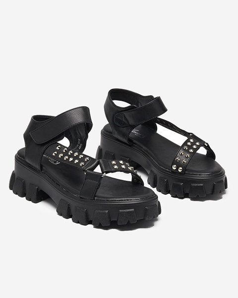 Чорні жіночі сандалі з форсунками Lascita- Footwear