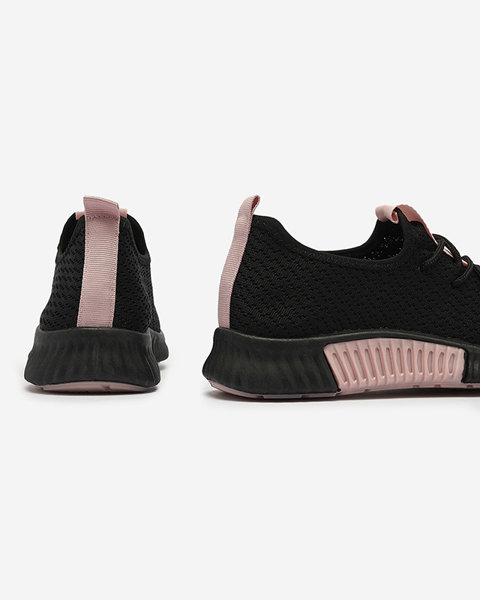 Чорні жіночі спортивні туфлі з рожевими вставками Keteti - Взуття