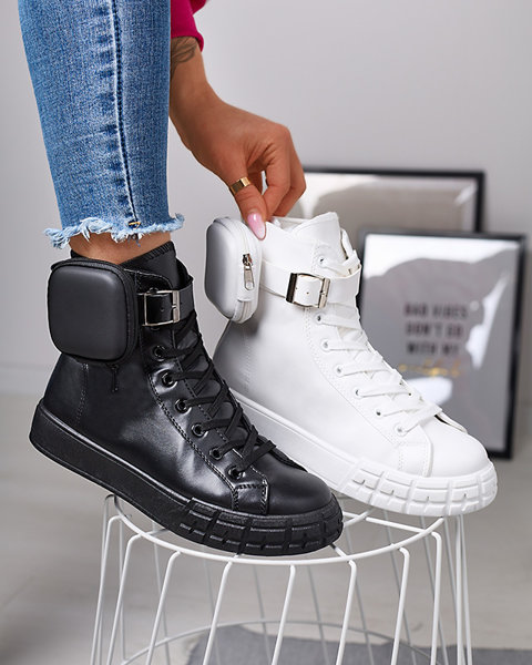 Чорні жіночі спортивні туфлі з сумкою Efiffe- Footwear