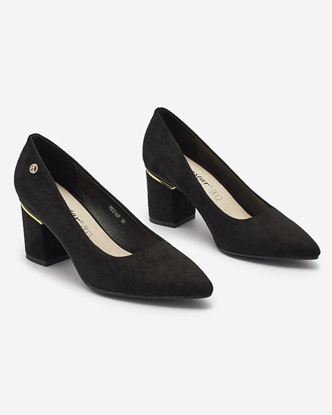 Чорні жіночі туфлі-човники на стійці Nanly- Footwear