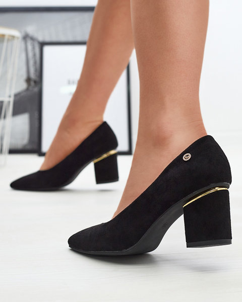 Чорні жіночі туфлі-човники на стійці Nanly- Footwear