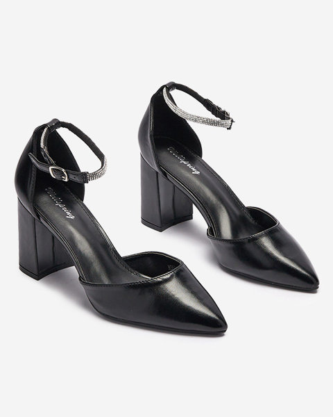 Чорні жіночі туфлі-човники на стійці Reivin- Footwear