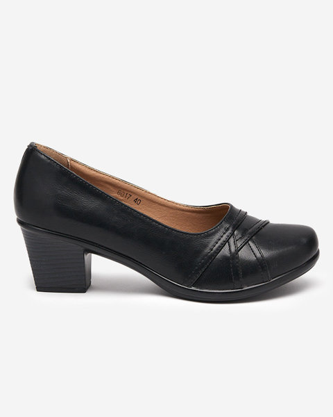 Чорні жіночі туфлі на нижній стійкі Ovius - Взуття