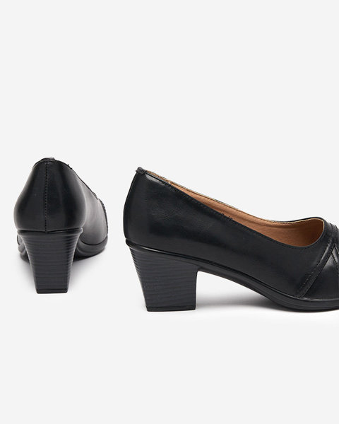 Чорні жіночі туфлі на нижній стійкі Ovius - Взуття