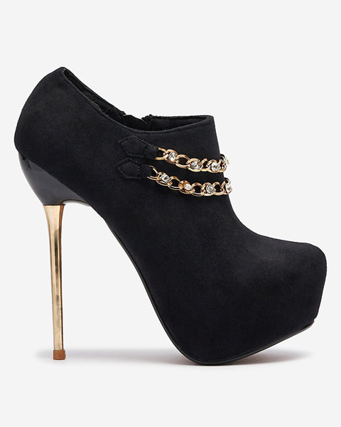 Чорні жіночі туфлі на високій шпильці Ehcso- Footwear