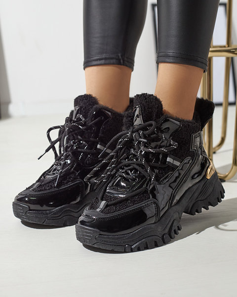 Чорні жіночі утеплені спортивні кросівки Timose - Взуття