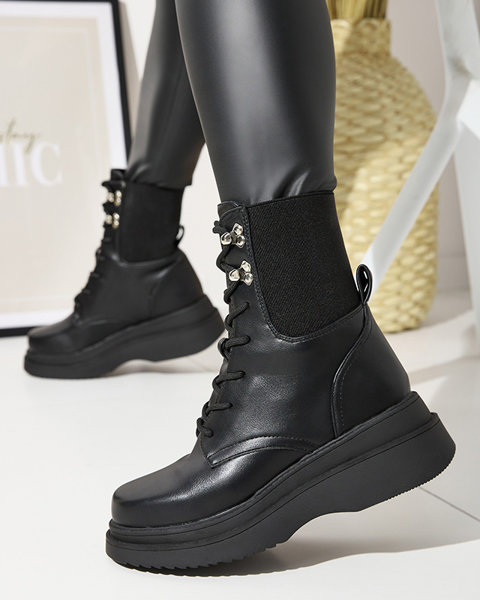 Чорні жіночі високі чоботи Dassat - Взуття