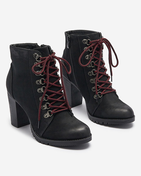 Чорні жіночі високі чоботи на шпильці Fareffi-Footwear