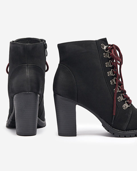 Чорні жіночі високі чоботи на шпильці Fareffi-Footwear