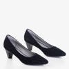 Чорні жіночі замшеві туфлі від Matea- Shoes