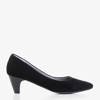 Чорні жіночі замшеві туфлі від Matea- Shoes