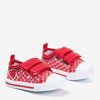 Дитячі червоні кросівки з сердечками Jacura - Взуття