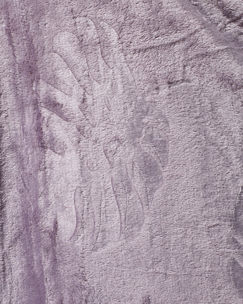 Фіолетове покривало-покривало з тисненням листя 160х200 - Ковдри