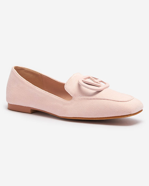 Яскраво-рожеві жіночі мокасини з прикрасою в тон Jeterika - Взуття