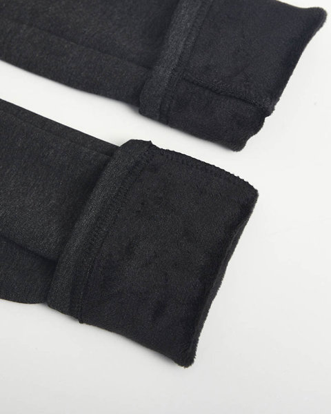 Легінси жіночі чорні з утеплювачем - Одяг