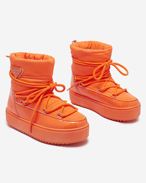 Неонові помаранчеві дитячі черевики для снігу Asifa - Взуття