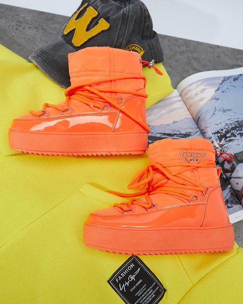 Неонові помаранчеві дитячі черевики для снігу Asifa - Взуття