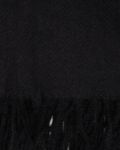 Однотонний чорний жіночий шарф - Аксесуари