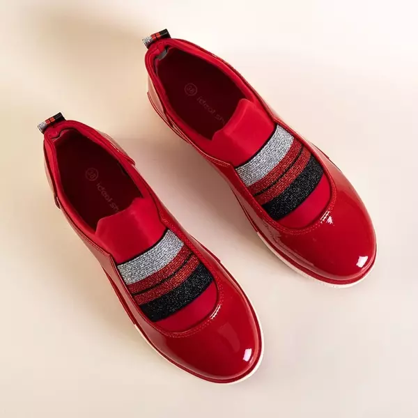 OUTLET Червоне жіноче спортивне взуття Glara - Взуття