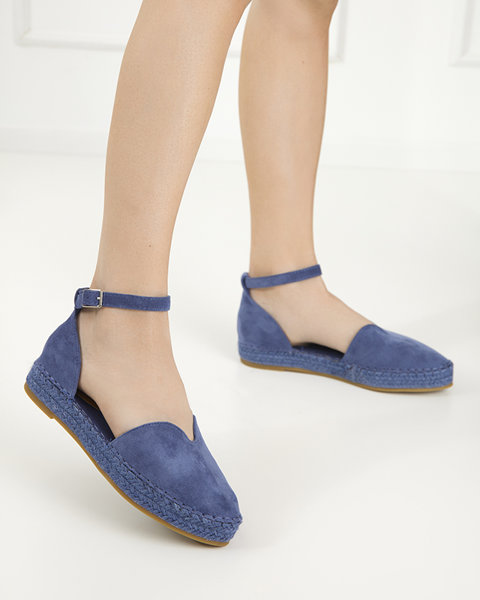 OUTLET Сині жіночі босоніжки на платформі Monata - Взуття