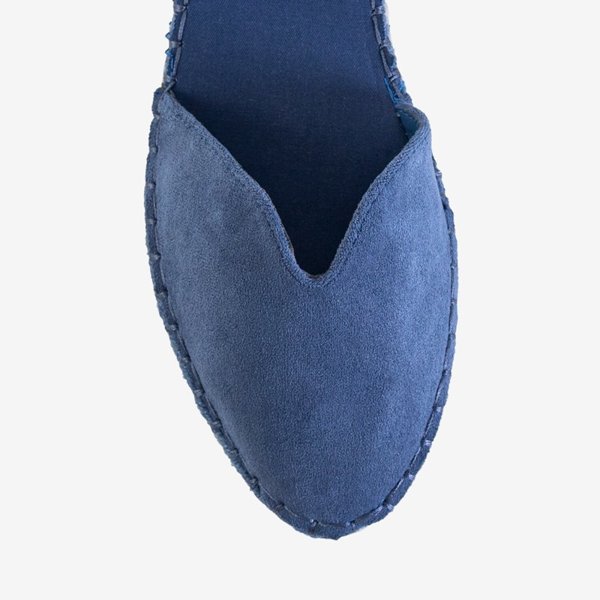 OUTLET Сині жіночі босоніжки на платформі Monata - Взуття
