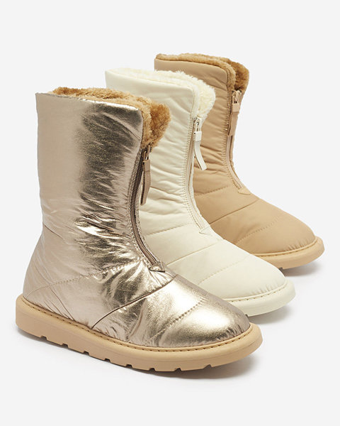 OUTLET Світло-коричневі жіночі черевики а-ля снігоступи Tirigga- Footwear