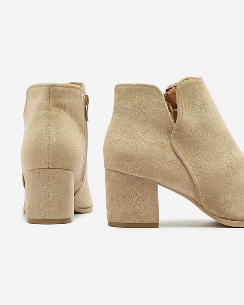 OUTLET Жіночі черевики з екозамші світло-коричневого кольору Frenas - Взуття