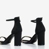 OUTLET Жіночі чорні босоніжки на підборах Callisia - Взуття