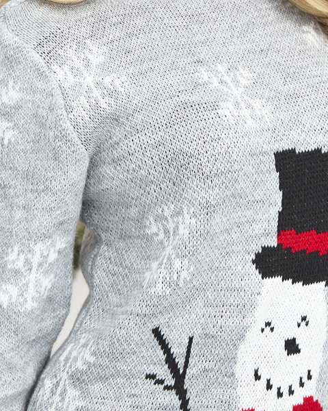 Різдвяна сіра сукня-светр - Одяг