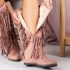 Рожеві чоботи з бахромою  Bahroma - Взуття