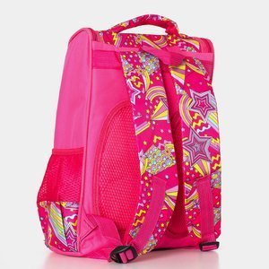 Рожевий рюкзак з принтом для дівчинки