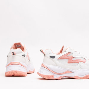 Рожево-білі жіночі кросівки Krinosi