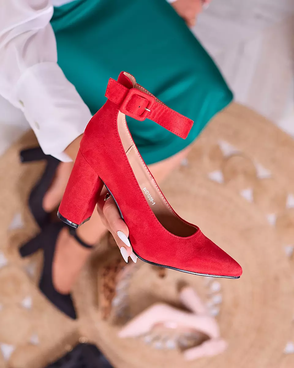 Royalfashion Червоні жіночі туфлі-човники Erineli