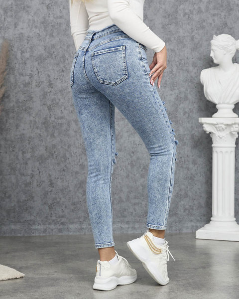 Сині жіночі джинси-дудочки - Одяг