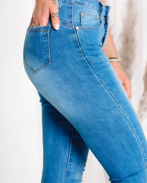 Сині жіночі джинси-дудочки - Одяг
