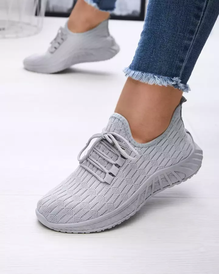 Сірі жіночі тканинні спортивні кросівки Orycys- Footwear