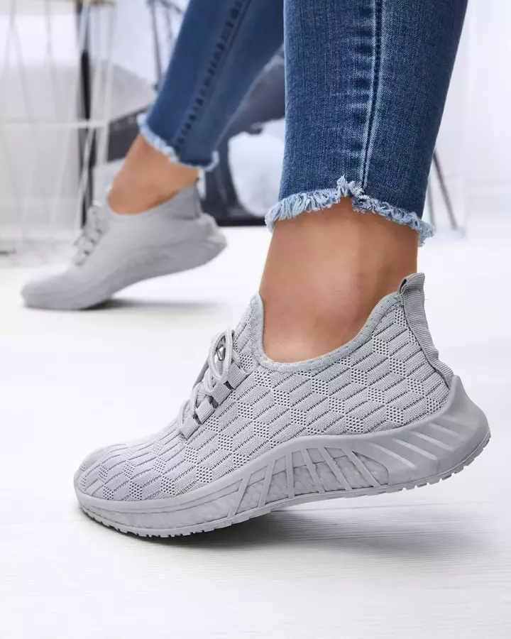 Сірі жіночі тканинні спортивні кросівки Orycys- Footwear