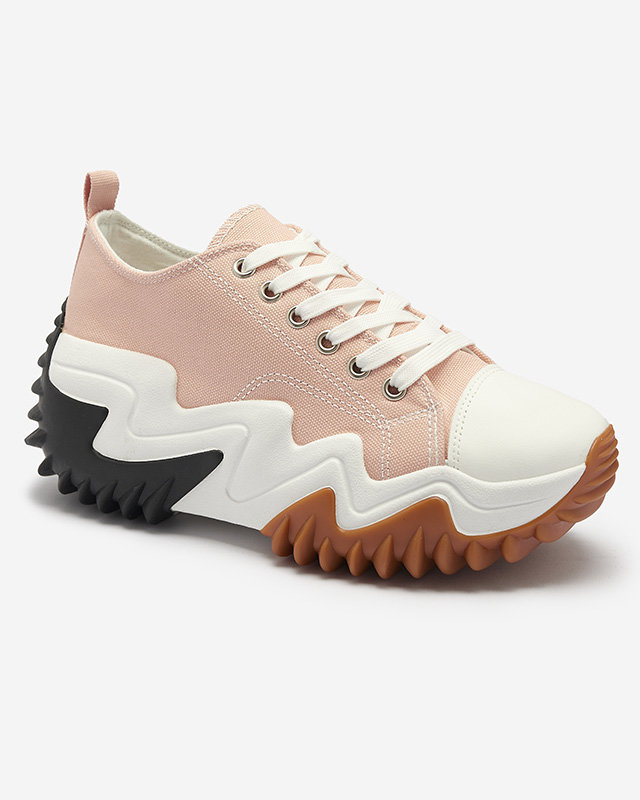 Спортивне взуття а-ля кеди світло-рожевого кольору Ascota- Взуття