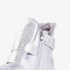 Срібні снікерси з блискучим покриттям на танкетці Brisbane - Взуття