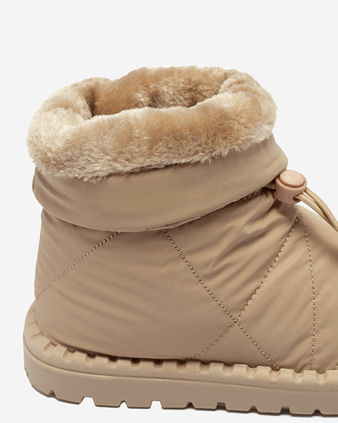 Світло-коричневі стьобані снігові чоботи Ferri