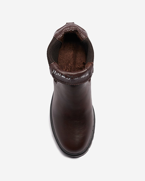 Темно-коричневі жіночі черевики на стійці Foccillo- Footwear