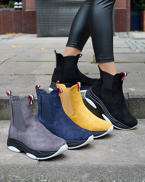 Темно-сірі жіночі утеплені черевики з екозамші Ducti-Footwear