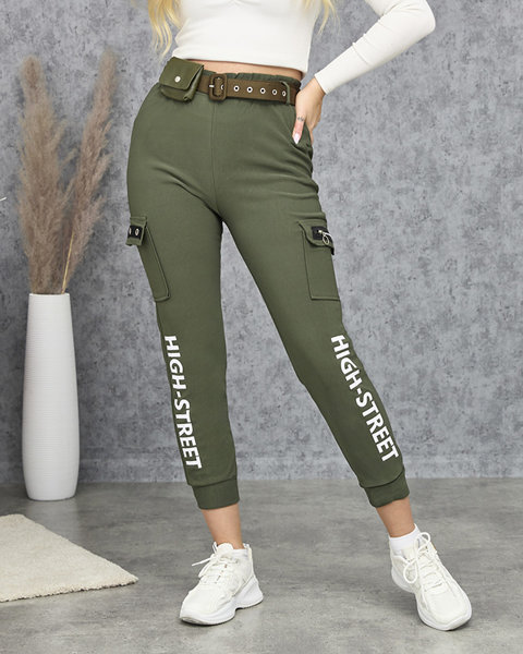 Темно-зелені жіночі бойові штани - Одяг