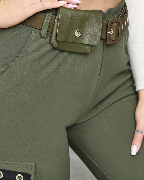 Темно-зелені жіночі бойові штани - Одяг