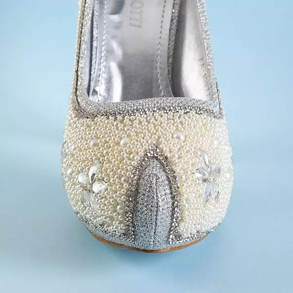 ВИХІД Срібні блискучі туфлі на шпильці Nenah - Взуття